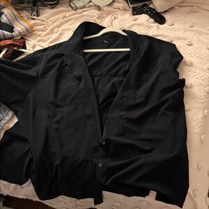 Black Torrid 5X comfort Button-Up Shirt